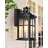 Motion Sensor Dusk To Dawn Outdoor Wall Lantern with Matte Black Finish-496213279