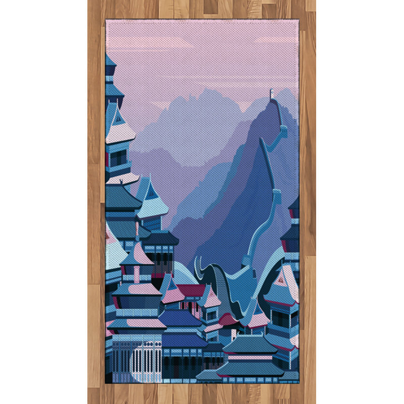 Digital High Density Long Fiber Poly Threads Decorative Area Rug Carpet, Rectangle 2'7" x 5'