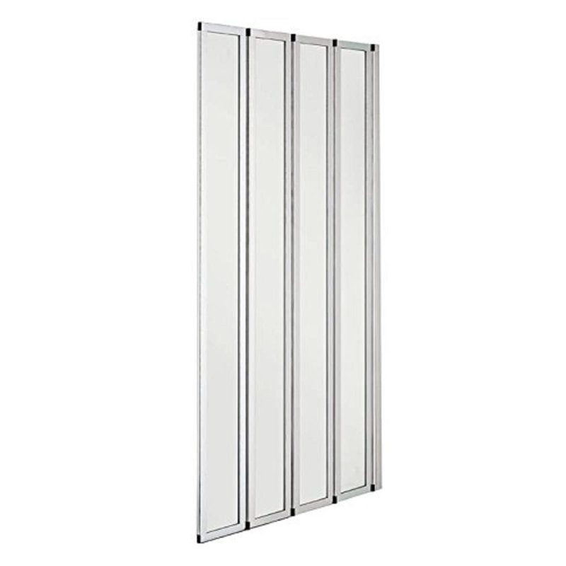 Bath Screens 1mm W x 1400mm H Fixed Glass Panel with Glass