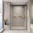 44-48 In. W X 72 In. H Double Sliding Shower Door, Semi-Frameless Bypass Bathroom Sliding Door With 1/4" (6Mm) Tempered Glass For Walk-In Shower
