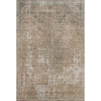 Premium Machine Washable Marasco AMF1629 Global Rug
