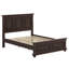 Base de lit en bois de pin traditionnel de style champêtre et traditionnel