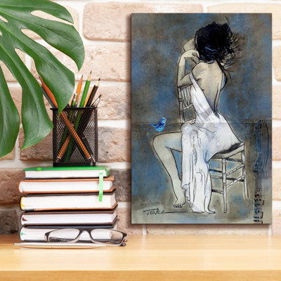 «Blue Melody» par Loui Jover, art mural sur toile
