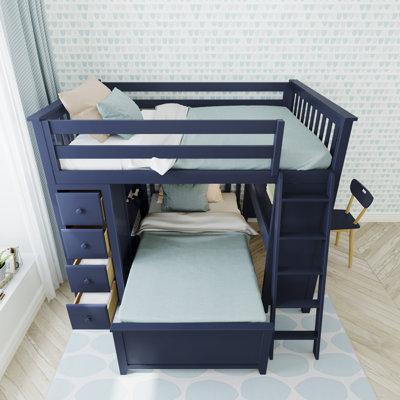 Katelin Kids Full Over Twin Bunk Bed with Drawers