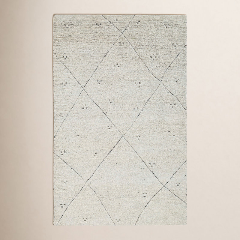 Damani Wool Area Rug, Rectangle 6' x 9'