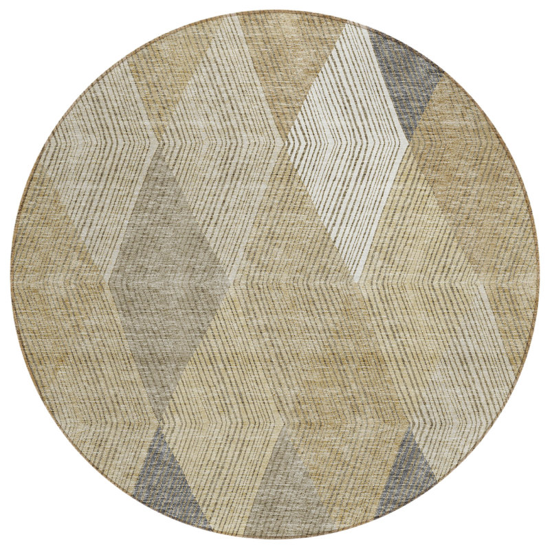Tapis Aquaisha avec envers antidérapant, Rond 8 pi