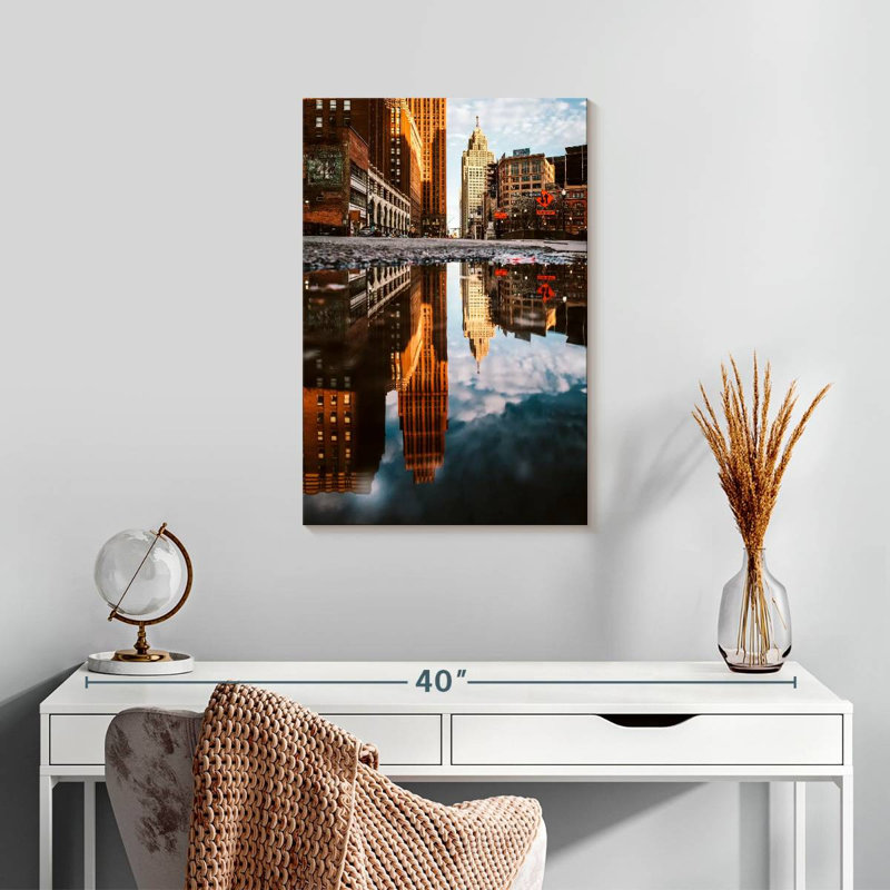 Aime majestueux, horizon de Détroit, H 24 po x l 16 po
