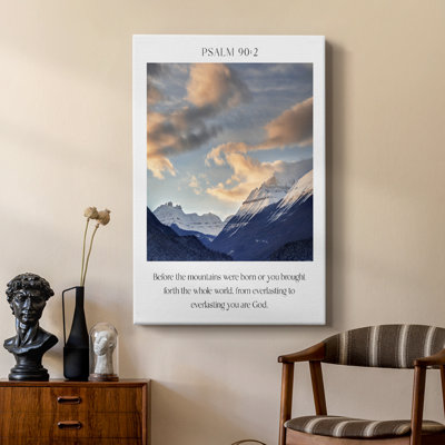 Psalm 90:2 -Custom Wrapped Gallery Cavas