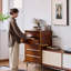 Commode d'appoint multifonctionnelle en métal