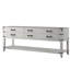 84 po Meuble-lavabo double X 22 en chêne blanc