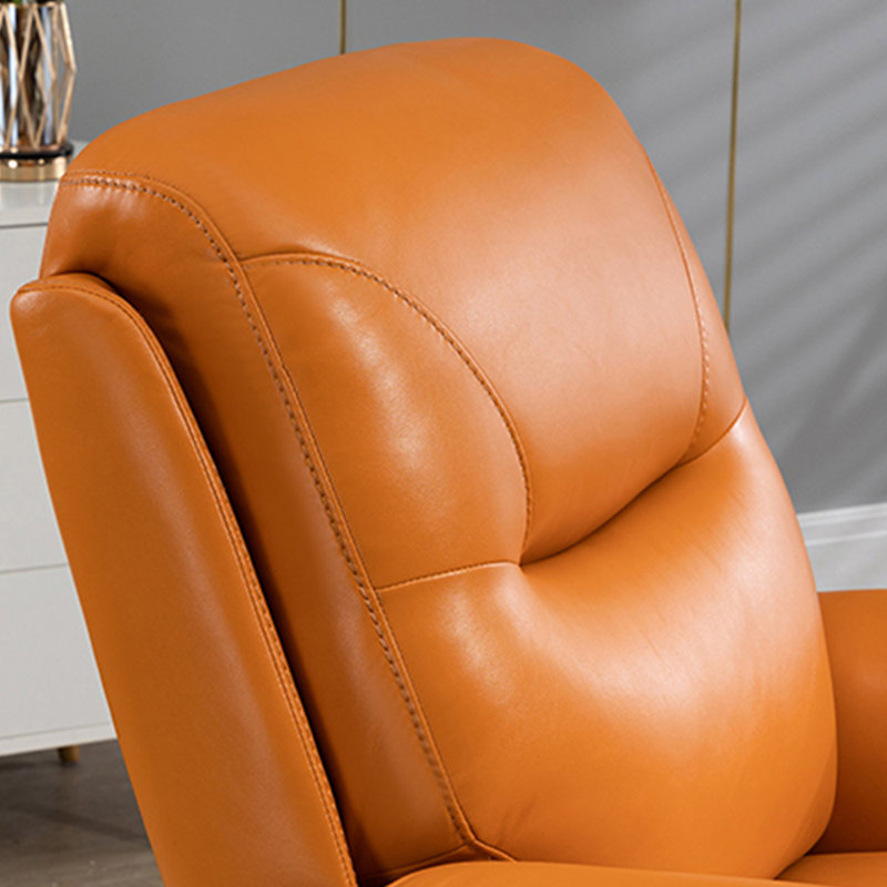 Keever, Yellow Faux Leather