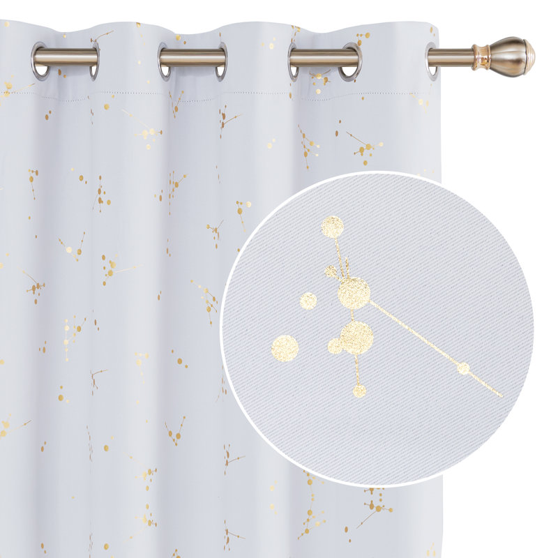 Makvala Room Darkening Curtain Pair, 42" W x 84" L, Off White