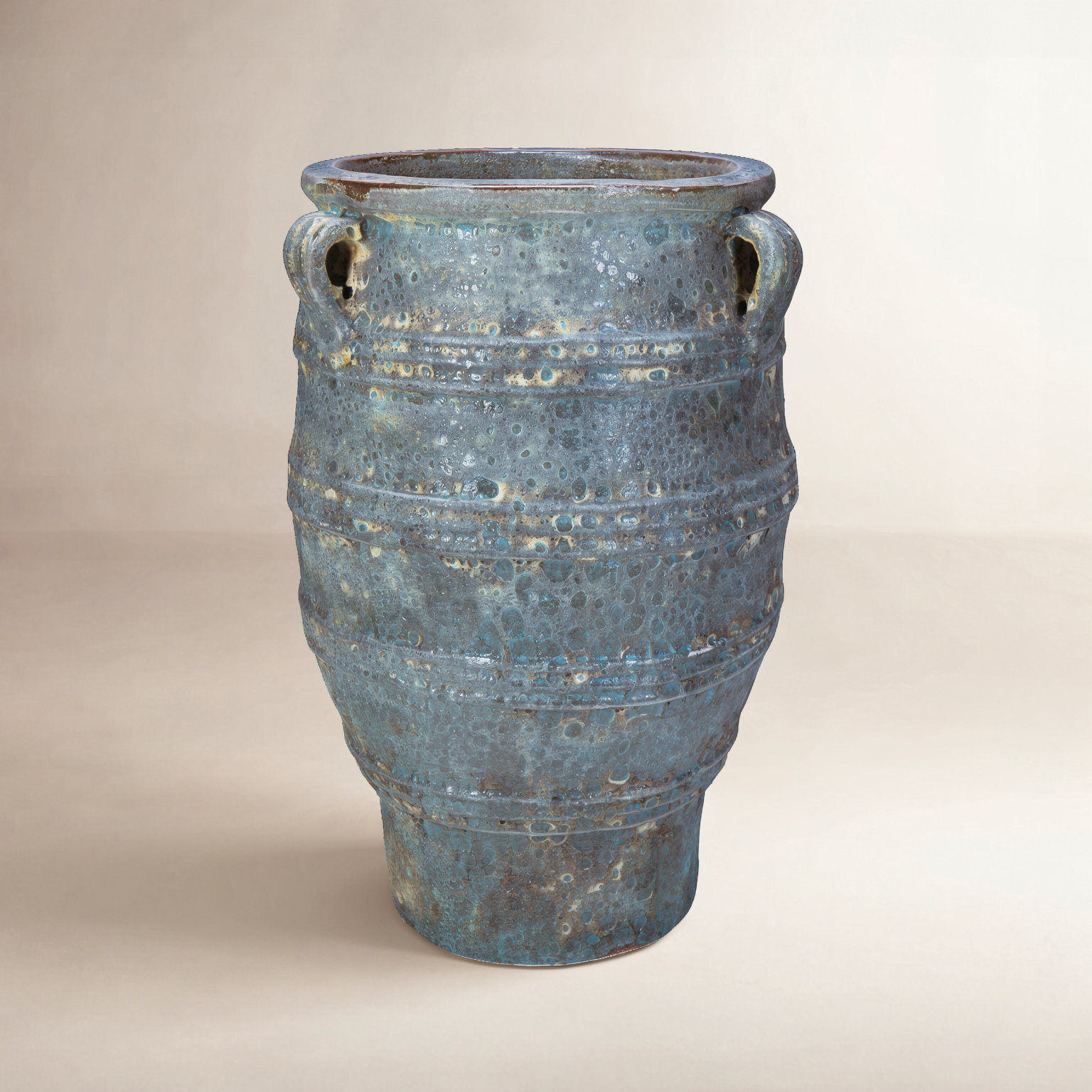 Ceramic Pot Planter, 40" H x 24" W x 24" D