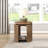 Round End Table with Open Shelf