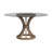 Reinoso Round Glass Top Dining Table