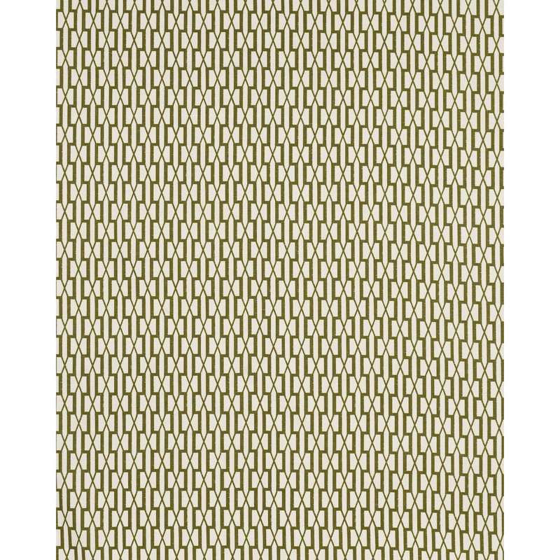 Schumacher X Veere Grenney Belvedere Fabric, Olive
