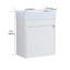 Meuble-lavabo mural 18 po avec lavabo en résine blanche et porte d'armoire à fermeture en douceur 18 po-254430357