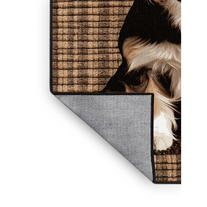  Tapis lavable pour chiens Russell Terrier, Rond 8 pi