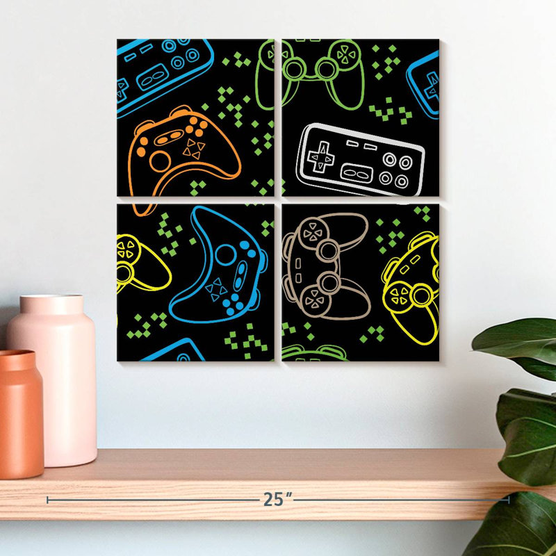 Motif de joysticks de jeux vidéo