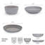 Mikasa Huxley 9 Piece Dinnerware Bowl Set, Service For 3, Grey-89015845