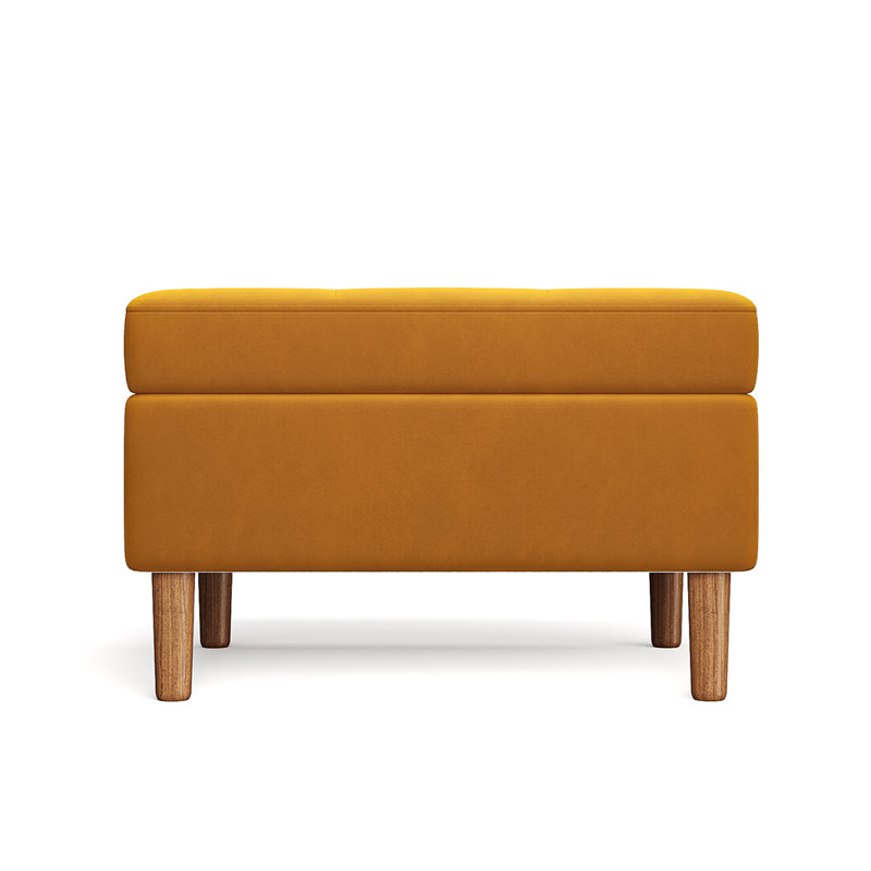 69.2cm Wide Rectangle No Pattern Footstool Ottoman with Storage
