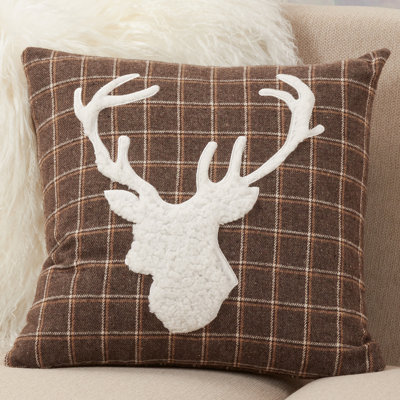 Rudo Appliqued Reversible Throw Pillow