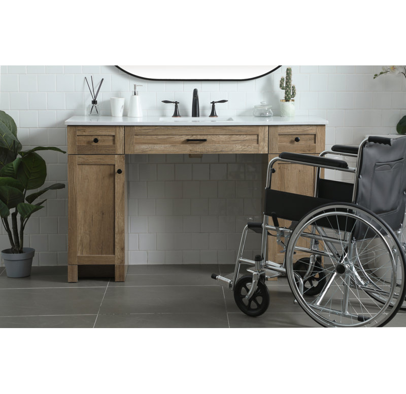 Ensemble de meuble-lavabo simple 54 po Cooper, Chêne naturel