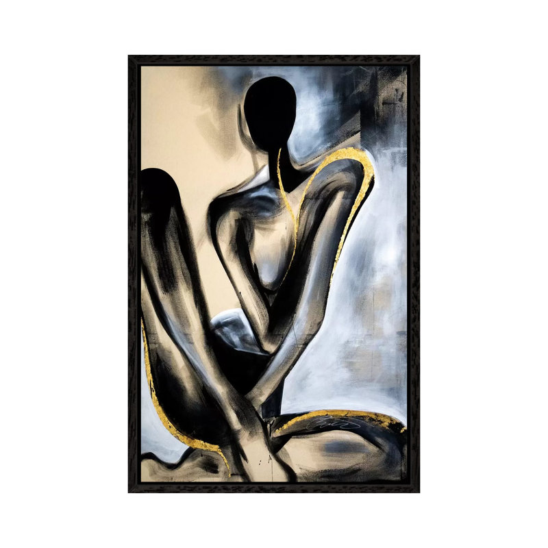 The Right Balance by Chance Watt - Painting on Canvas, Black Framed Canvas, 66.04 cm H x 45.72 cm W