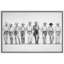 Illustration de ligne Western Cowboy, photos de salon rustique ranch, impression sur toile encadrée-131654881-131654886