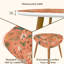 Ensemble de 2 tables basses gigognes Triangle