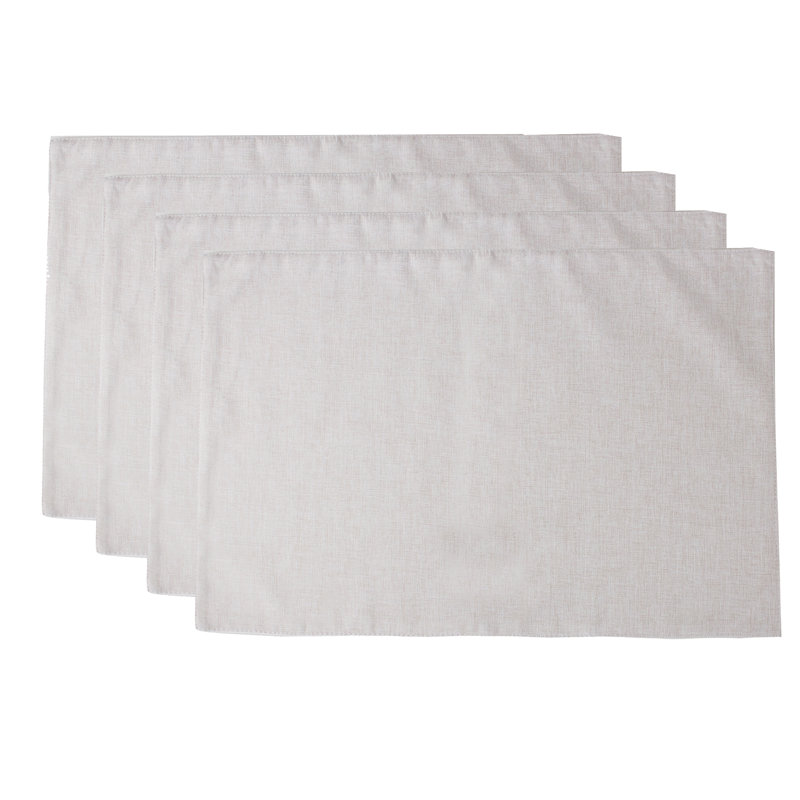 Ensemble de napperons 4 pièces, Écru