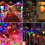 Lumières de Noël à piles avec télécommande C7 - paquet de 2 guirlandes lumineuses extérieures de 27,5 pi, 100 ampoules DEL multicolores, 8 modes d'éclairage, fonction minuterie pour arbre de Noël et décoration intérieure