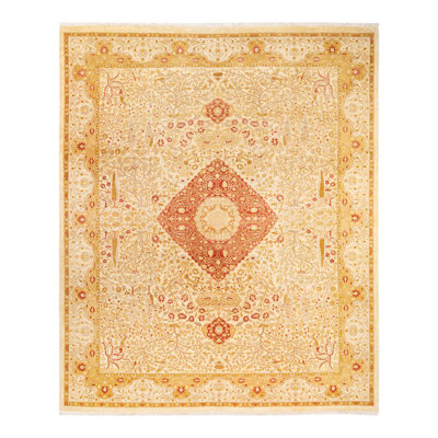 Keenan One-of-a-Kind 8' 3" X 9' 10" 2000s Wool Area Rug in Ivory
