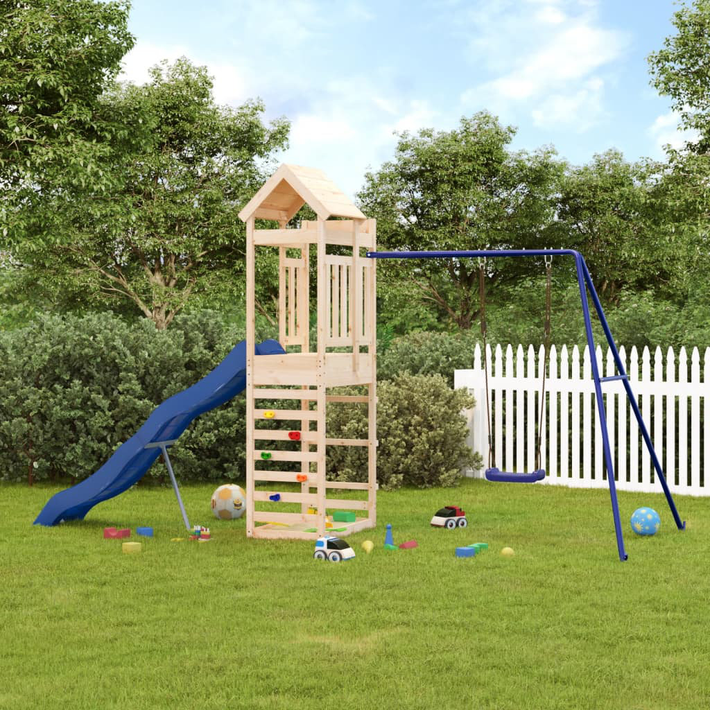 Galicia Freeport Park 422cm W x 185cm D Outdoor Solid Wood Playhouse