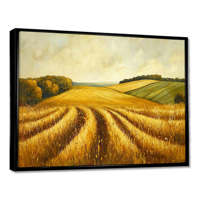 Countryside Golden Fields In Autumn III - Countryside Wall Art