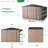 10 ft. W x 8 ft. D Metal Storage Shed