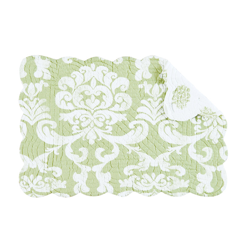 Napperon en coton 19 po Degnan, Vert