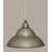 Cord Hung Mini Pendant With Double Bubble Metal Shade-32465283-32465286