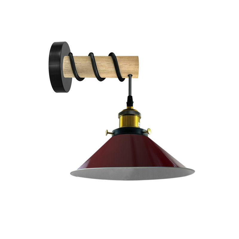 Cielito Armed Sconce, Burgundy, No