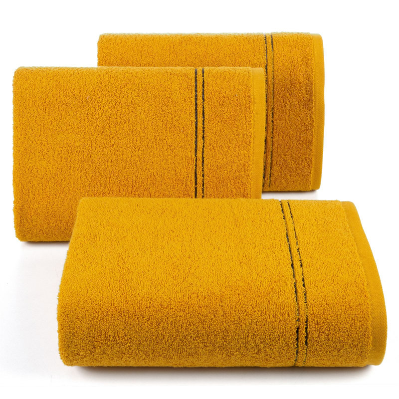 Horey Midweight Jacquard Hand Towel, Mustard