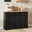 Buffet avec rangement, console de cuisine avec 5 tiroirs et 2 armoires-863440268