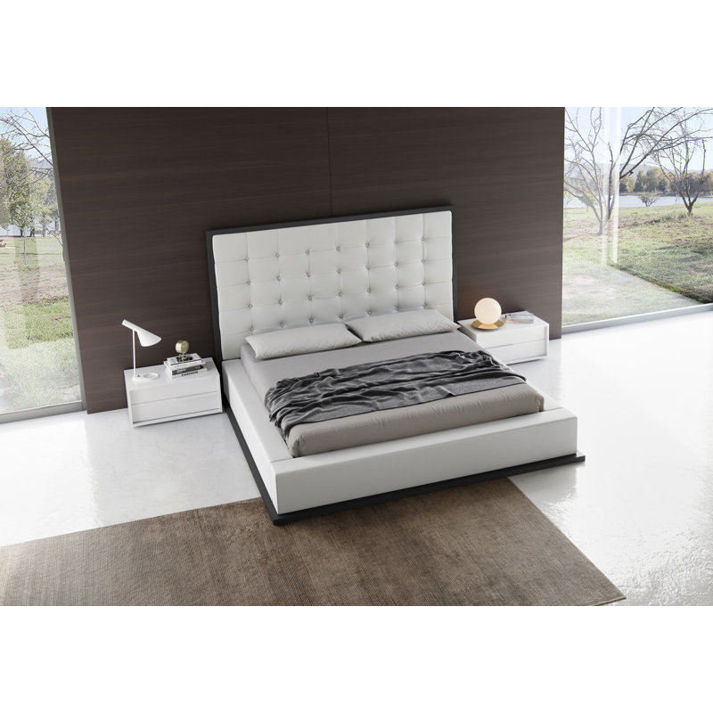 Jane 2 - Drawer Nightstand, Glossy White, Left