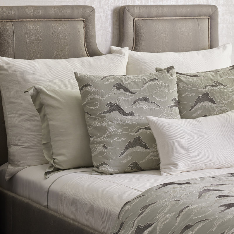 Vector Coverlet, King Coverlet, Ecru