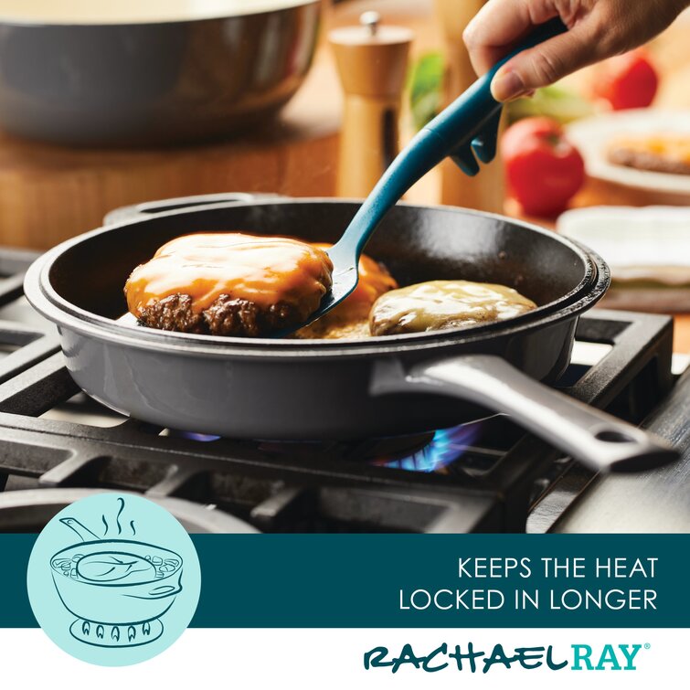 Rachael Ray Rachael Ray Enameled Cast Iron 3-in-1 Induction Dutch Oven  Skillet Saute Combo, 4 Quart, Wayfair