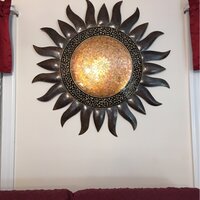 gold sun wall art