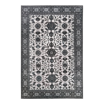 Tapis gris lavable Damonei Ramage