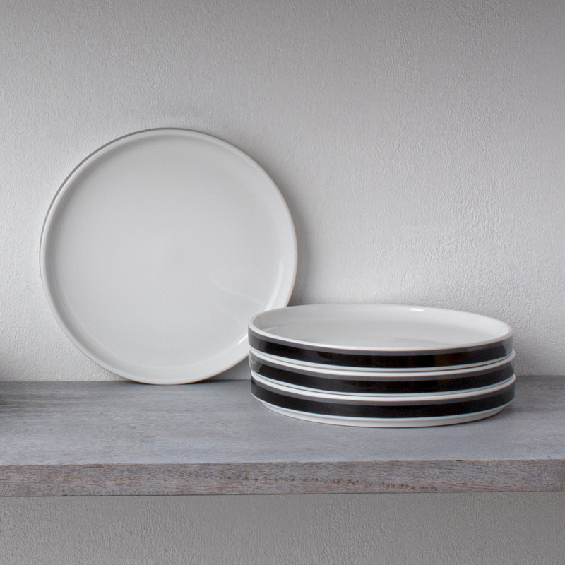 Assiettes à salade Noritake Colorstax, 7 1/2 po, Noir
