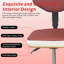 Tabouret avec dossier, tabouret de salon, fauteuil de dentiste inclinable, tabourets roulants à hauteur réglable avec roulettes, tabourets de dessin ergonomiques pour soins dentaires, bureau, salon (rouge-brun)-853126738