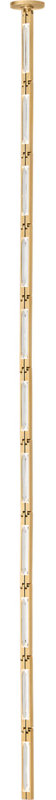 Catena 41 Pendant, Hand Rubbed Antique Brass, 3000 Kelvins, Remote