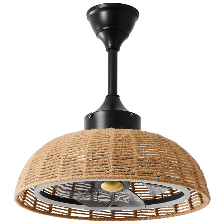 Farmhouse 6-Light Chandelier Ceiling Fan with Lights